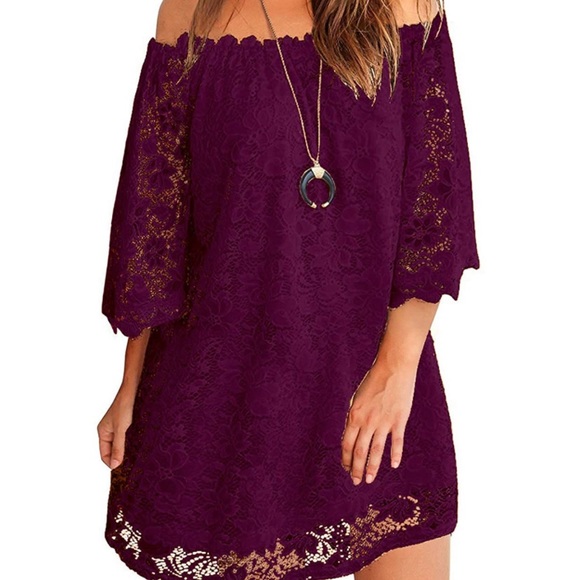 ours Dresses & Skirts - Off the Shoulder Lace Dress NWT